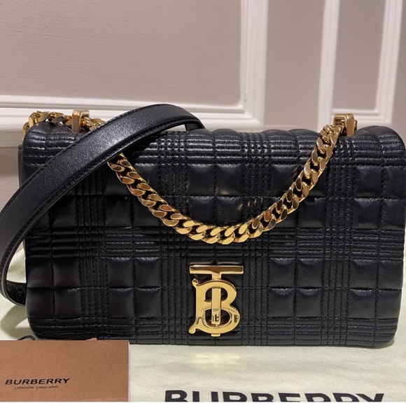 Burberry Black Quilted Leather Lola Shoulder Bag - Picture 4 of 6